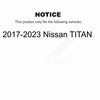 Cmx Rear Ceramic Disc Brake Pads For 2017-2023 Nissan TITAN CMX-D2032